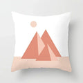 Axyaa Geometric Flower Leaves Cushion Cover - Desert Sunrise Cactus Pillowcase
