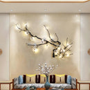 Axyaa Nordic Luxury Crystal Wall Lamp Copper Decorative Living Room Lighting