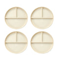 Axyaa Divided Diet Plate - Microwave&Dishwasher Safe Round Salad Tableware - Reusable & Control