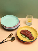Axyaa Plastic Tray Set for Camping Picnic Kitchen, Microwave & Dishwasher Safe