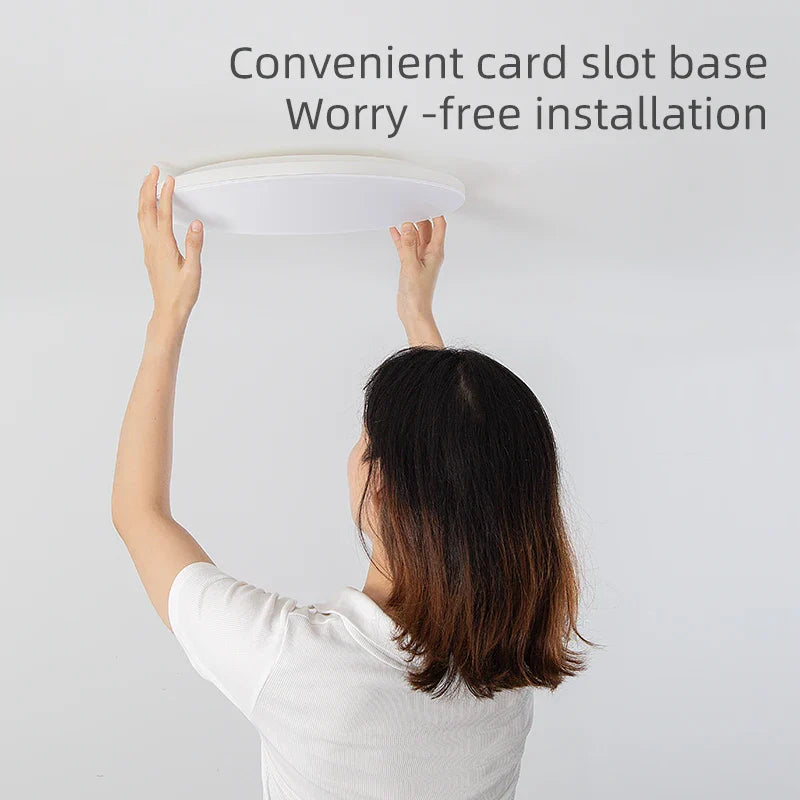 Axyaa Smart LED Ceiling Lamp: Remote Dimmable Ultra-thin 24W 36W for Living Bedroom