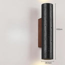 Axyaa Black Stone Wall Sconce Light with E27 Bulb