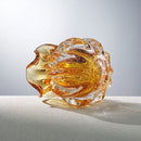 Amber Glass Vase & Lucky Money Bag Set by Axyaa for Stylish Home Decor