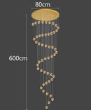 Axyaa LED Pendant Chandeliers: Modern Lighting for Living Room and Staircase