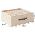 Axyaa Clothes Storage Box Set - Organize Sweaters, T-Shirts, Pants, Underwear & Socks