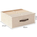 Axyaa Clothes Storage Box Set - Organize Sweaters, T-Shirts, Pants, Underwear & Socks