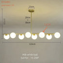 Axyaa 7-Light Magic Bean Glass Chandelier for Home Decor