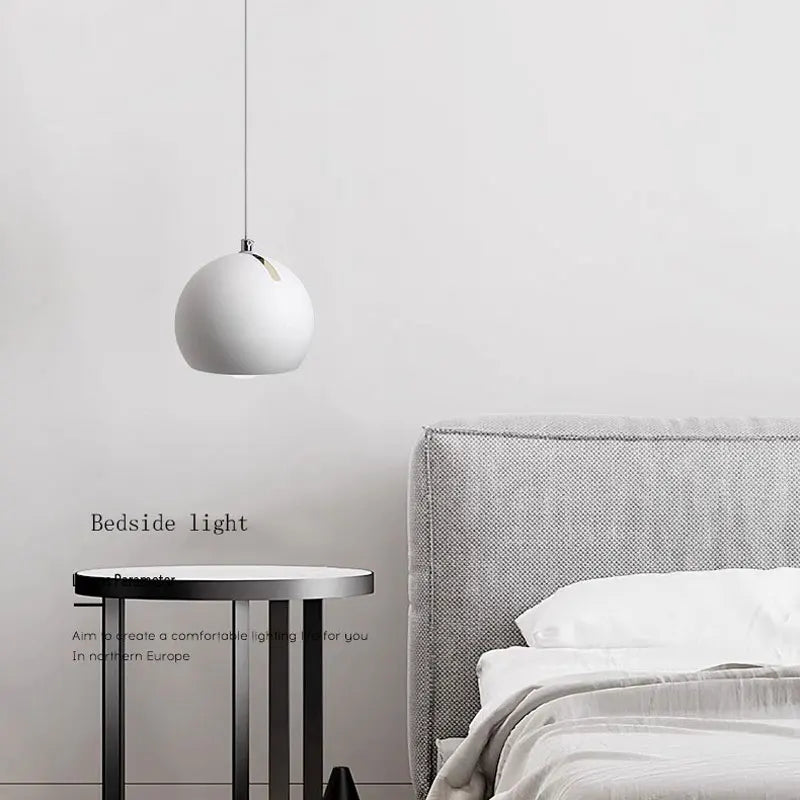 Axyaa Nordic LED Pendant Light: Modern Design Chandeliers for Bedroom, Living Room & Dining Area