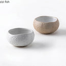 Axyaa Ceramic Sea Urchin Dessert Bowl Set - Stylish Tableware for Soups, Steamed Eggs, Snacks