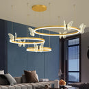 Axyaa Gold Butterfly LED Ceiling Chandelier for Indoor Decor