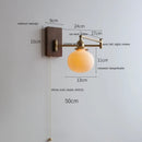 Axyaa Modern LED Wall Lamp with Pull Chain Switch for Bedroom Living Room
