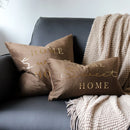 Axyaa Sunshine Velvet Gilded Pillowcase Cojines, English Letter Simple Polyester Cushion Cover