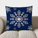 Axyaa Christmas Tree & Snowflake Pillow Cover for Sofa, Bedroom, Car