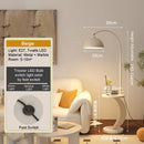 Axyaa Modern LED Fishing Floor Lamp in Gold, Black, or White Finish