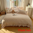 Axyaa Spring Flowers Princess Bedding Set: Duvet Cover, Sheet, Pillowcases