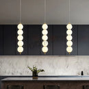 Axyaa Modern Magic Bean LED Copper Chandelier for Home Decor