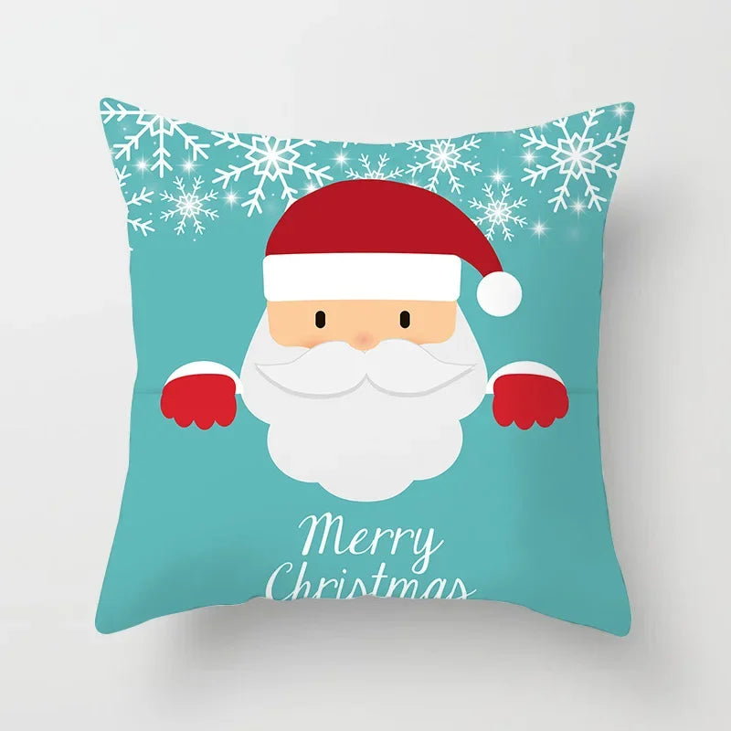 Axyaa Santa Claus Polyester Throw Pillow Case 45X45CM
