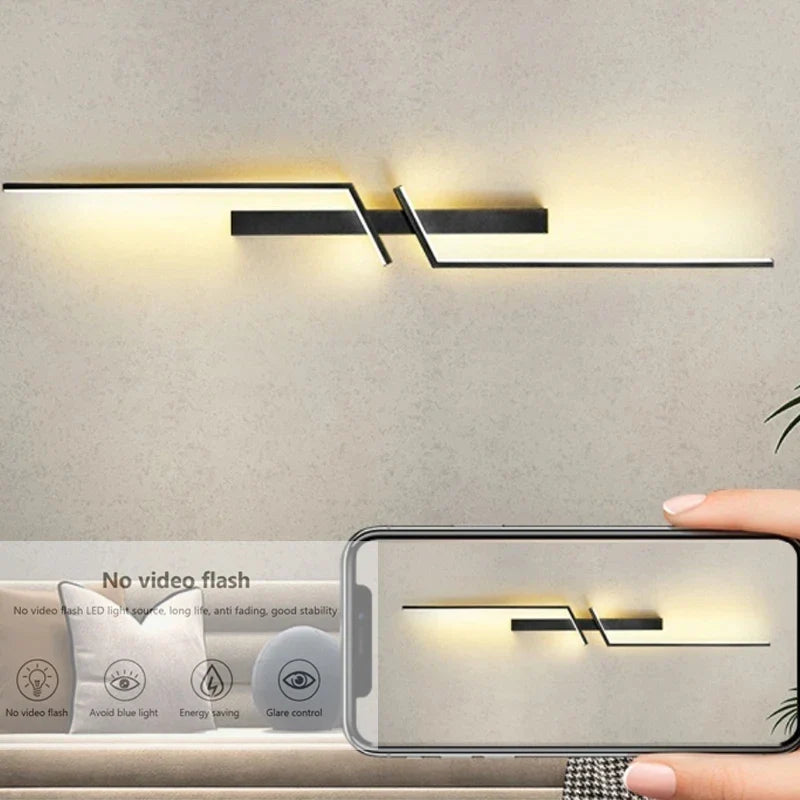 Axyaa Modern LED Wall Sconce for Bedroom Living Room TV Background