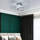 Axyaa K9 Crystal LED Ceiling Lamp: Modern Stainless Steel Kitchen Light Fixture, Lustres Luminaire