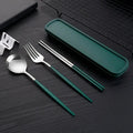 Axyaa Stainless Steel Portable Cutlery Set for Home, Picnics & Students – 3pcs