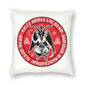Axyaa Hail Satan Pattern Sofa Cushion Cover Pillowcase Home Decoration Party Car Bedding