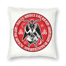 Axyaa Hail Satan Pattern Sofa Cushion Cover Pillowcase Home Decoration Party Car Bedding