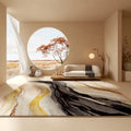 Axyaa Luxe Plush Carpet: Soft Thick Living Room Area Rug, Anti-slip Floor Mat
