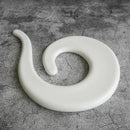 Axyaa Pure White Ceramic Dessert Appetizer Plate - Creative & Special-shaped Tableware