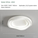 Axyaa Modern White Circular Ceiling Light for Bedroom and Living Room
