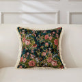 Axyaa Retro Cotton & Linen Throw Pillowcase 45x45 - Yarn-Dyed Jacquard Cover