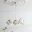 Axyaa Nordic Magic Bean Pendant Light, Red Cream Chandelier for Living, Bedroom, Dining