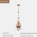 Axyaa Light Luxury Restaurant Bar Counter Glass Pendant Lights.