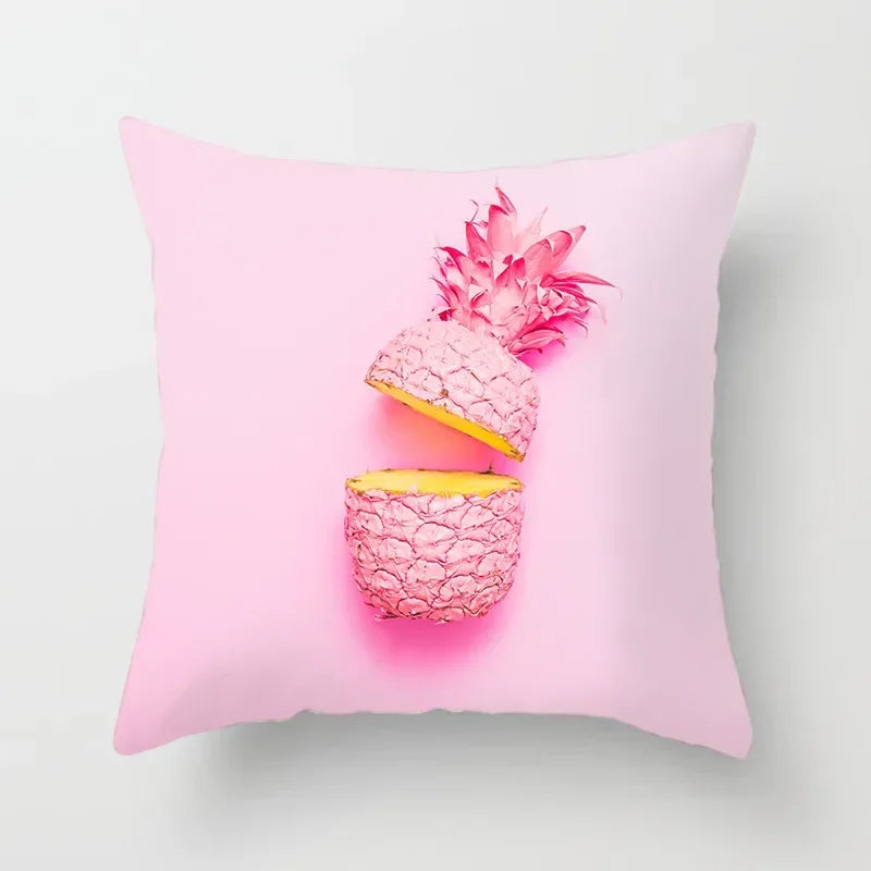 Axyaa Tropical Leaf Print Pillowcase for Living Room Sofa