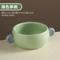 Axyaa Kids Ceramic Ears Bowl, Colorful Children's Tableware, Cute Rice Eating Bowl