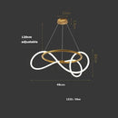 Axyaa Nordic Line LED Chandelier for Minimalist Home Decor