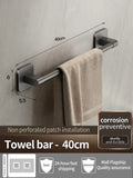Axyaa Bathroom Towel Bar/Hook/Rack Set for Easy Installation and Organization