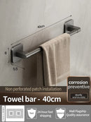 Axyaa Bathroom Towel Bar/Hook/Rack Set for Easy Installation and Organization