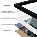 Axyaa 18x24 Plexiglass Gallery Art Frame for Vertical Horizontal Wall Display