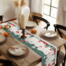 Festive Watercolor Table Runner by Axyaa: Christmas Kitchen Decor & Wedding Party Essential