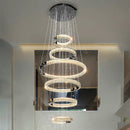 Axyaa Exquisite Hall Staircase Chandelier - Indoor Ceiling Lighting Fixtures - Elegant Indoor Lights