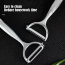 Axyaa Stainless Steel Paring Knife - Zinc Alloy Fruit and Melon Peeler