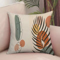 Axyaa Floral Leaf Pattern Cushion Cover for Sofa, Bedroom, Car, and Pillow.