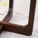 Axyaa Wabi-sabi Walnut Wood Zen Table Lamp LED E27 Fabric Lampshade