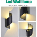 Axyaa 12W LED Wall Light, IP65 Waterproof Indoor Outdoor Up Down Lamp for Garden, Porch, Balcony