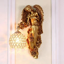 Axya Modern Angel Wall Lamp LED Resin Mermaid Light E27