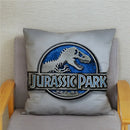 Axyaa Jurassic Park Dinosaur Print Pillow Cover - Super Soft Home Decor Case