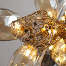 Axyaa LED Stainless Steel Crystal Chandelier Suspension Lamps