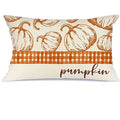Axyaa Fall Pumpkin Maple Leaf Pillowcase Decoration - 40X60cm