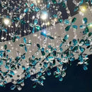 Axyaa Luxury Crystal Chandelier Pendant Light for Living & Dining Room