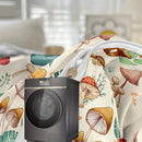 Axyaa Vibrant Mushroom Plant Duvet Cover Set - Soft Floral Design for Bedroom